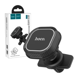 Suporte de Telefone para Carro Hoco CA52 Intelligent Saída de Ar com Suporte Magnético Preto Suporte de Telefone para Carro Hoco CA52 Intelligent Saída de Ar com Suporte Magnético Preto